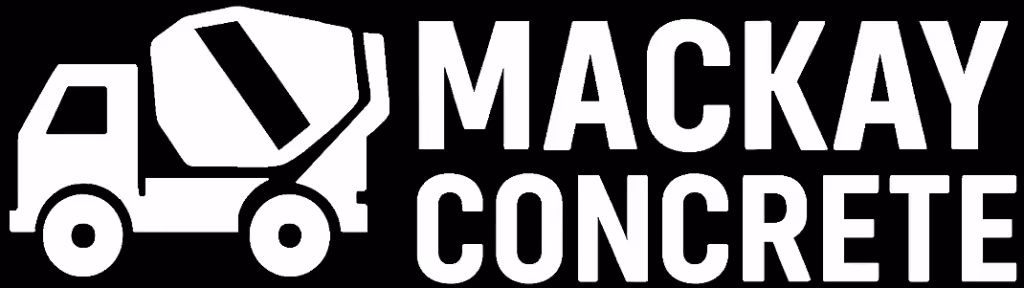 Mackay Concrete White Logo Crop