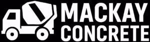 Mackay Concrete White Logo Crop