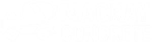 Mackay Concrete White Logo Crop No BG