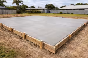 completed house slab Mackay