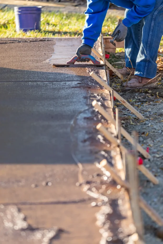 cement construction pathway