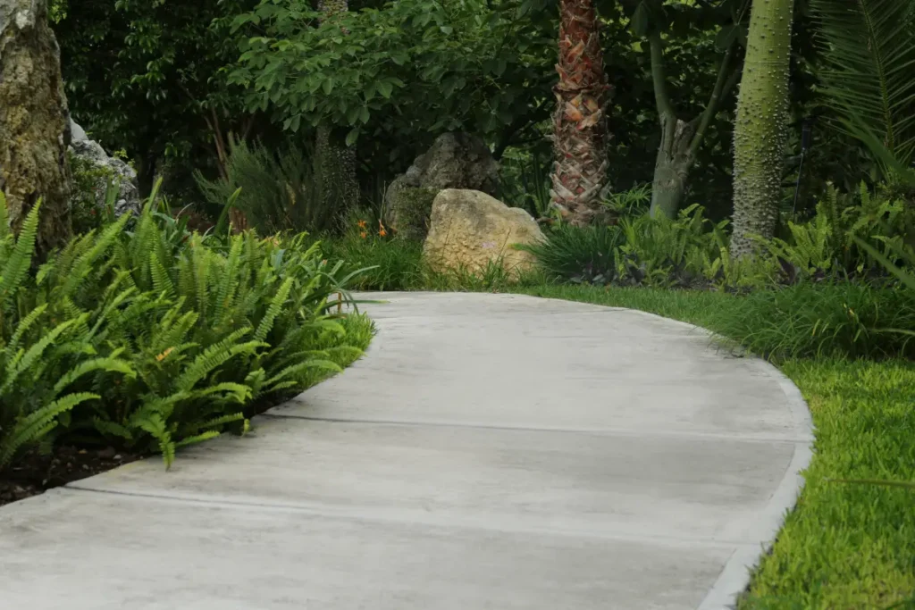 cement walkway