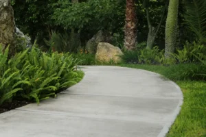 cement walkway